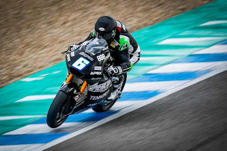 Cameron Beaubier beim Moto2-Test im November