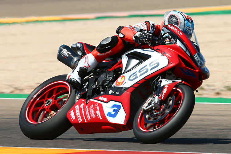 Eine MV Agusta F3 in der Supersport-WM