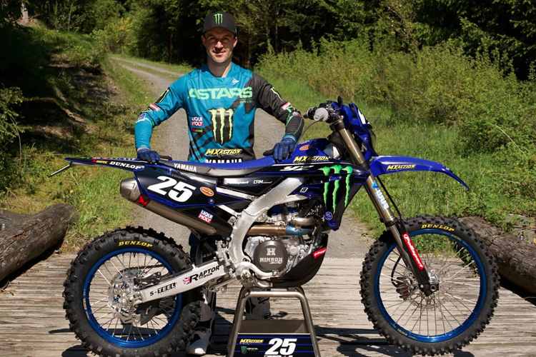 Clement Desalle mit seiner neuen Yamaha-Enduro