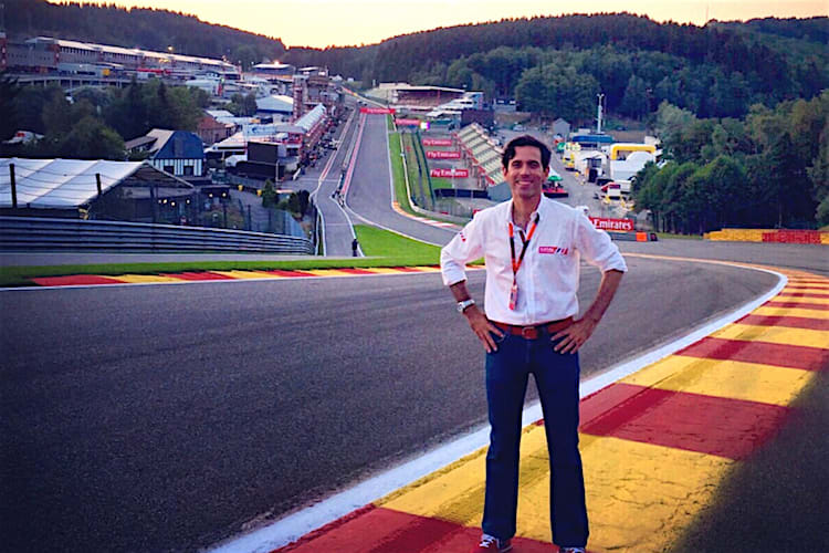 Ein Bild aus besseren Zeiten: Diego Mejia in Spa-Francorchamps