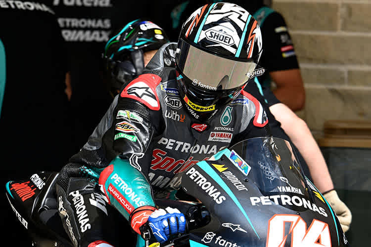 Es geht wieder um Punkte: Andrea Dovizioso auf der Petronas-Yamaha