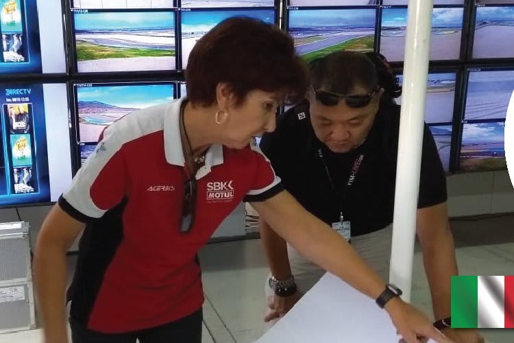 Dr. Monica Lazzarotti ist auch an der Rennstrecke anzutreffen