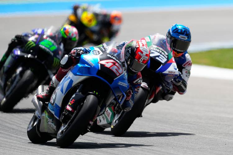 Rins Vor Alex Márquez, Morbidelli und Marini