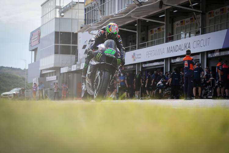 Morbidelli auf dem Weg zur Arbeit