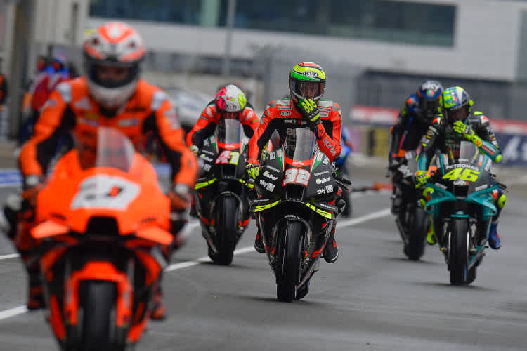 Die MotoGP-Asse werden ihr Warm-up um 10 Uhr beginnen