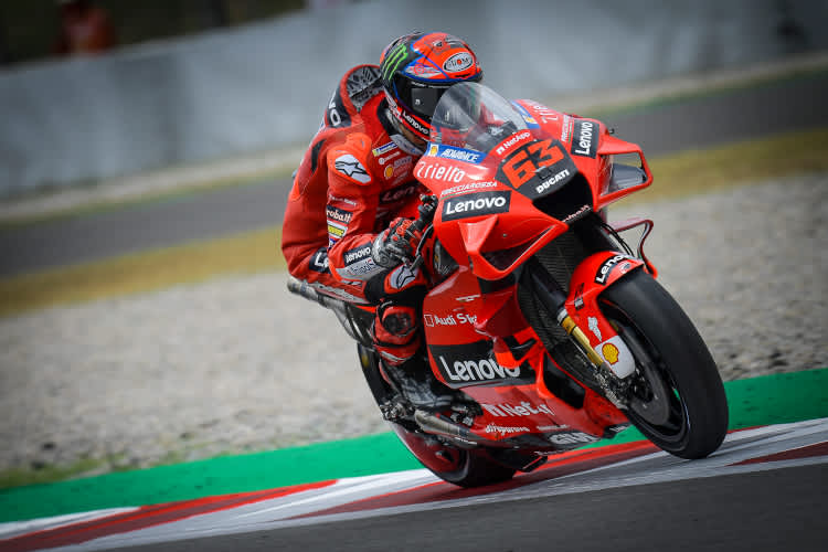 Pecco Bagnaia war am Samstag in Montmeló unzufrieden