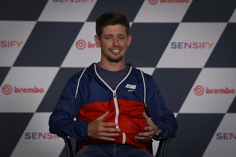 Casey Stoner stand der Presse in Portimao Rede und Antwort