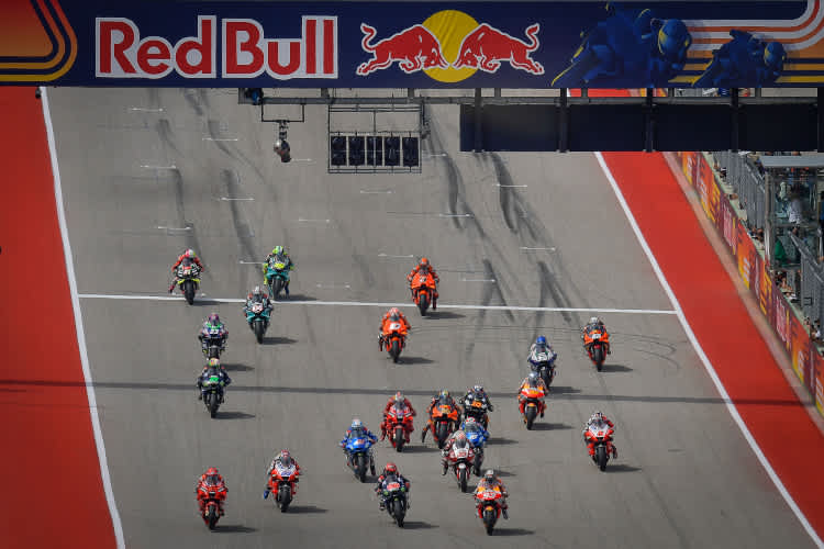 MotoGP-Start auf dem COTA