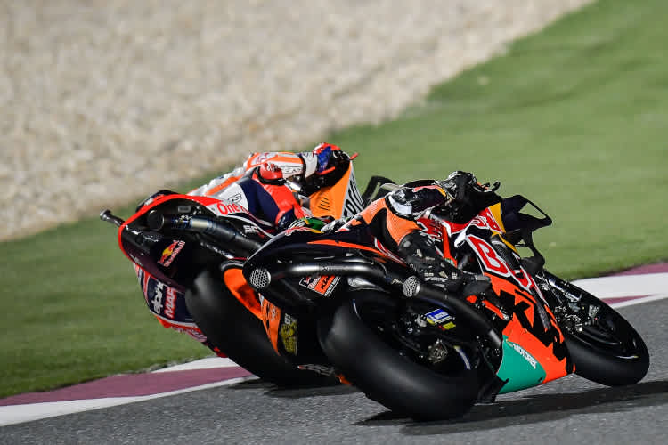 Marc Márquez und Brad Binder im ersten MotoGP-Rennen der Saison 2022
