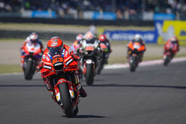 Pecco Bagnaia auf dem Vormarsch