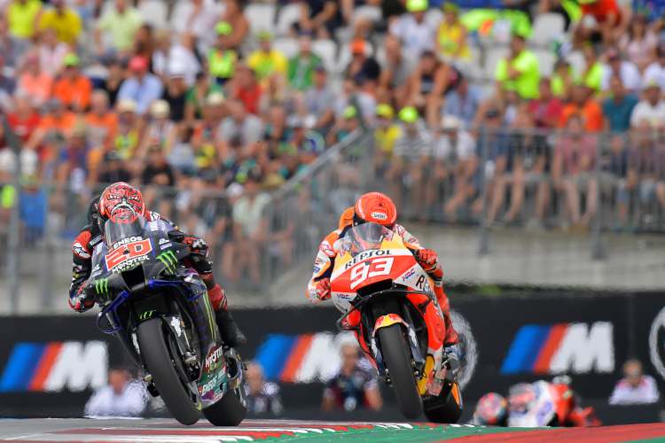 Marc Márquez auf der Jagd nach Fabio Quartararo