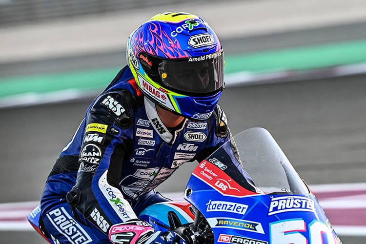 Jason Dupasquier 2021 in Katar: Hier holte er die ersten WM-Punkte