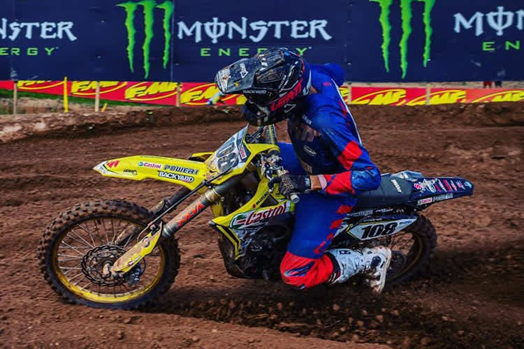 Stefan Ekerold stand in Kegums am Podium der WMXOpen