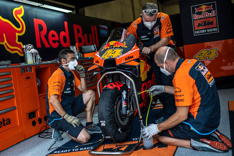Die Box von Pol Espargaró: 5. Startplatz trotz Crash im FP4