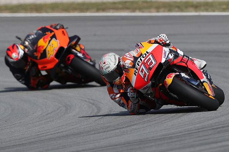 Weltmeister Marc Márquez 2019 vor Pol Espargaró: Künftig Teamkollegen?