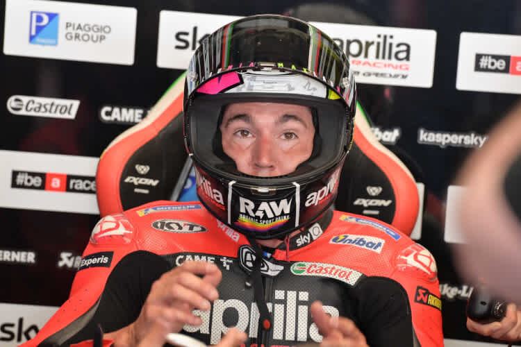 Aleix Espargaró litt am Freitag