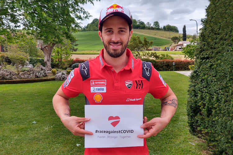MotoGP-Star Andrea Dovizioso macht es vor