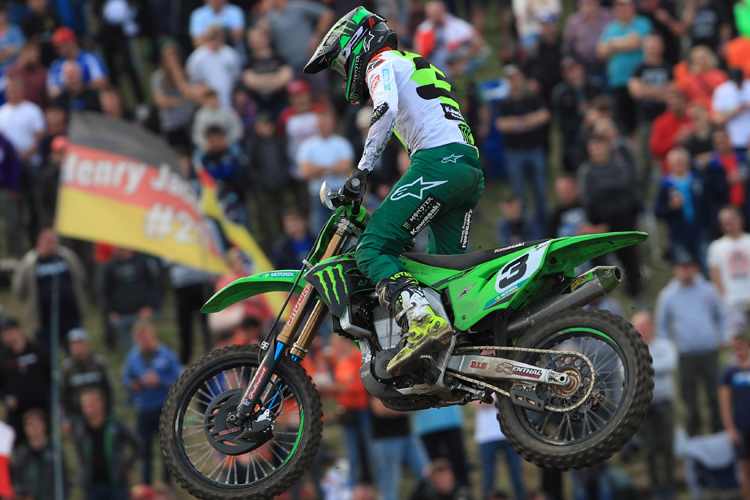 Es gibt nur noch eine Kawasaki im gesamten MXGP WM-Feld, die Werksmaschine von Romain Febvre