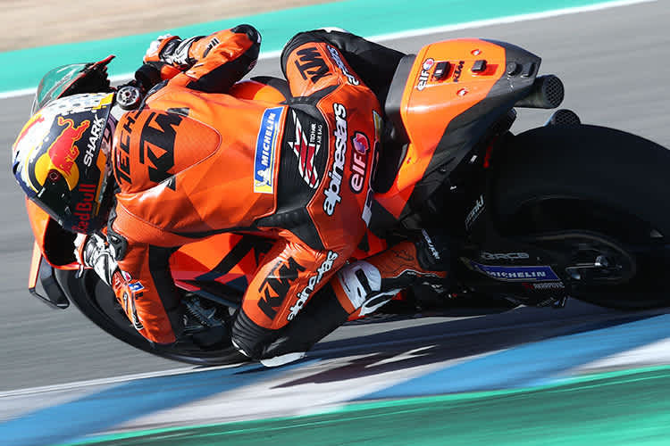Raúl Fernández auf der KTM RC16 in Jerez