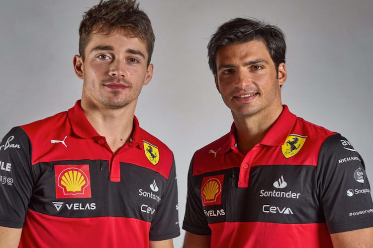 Charles Leclerc und Sebastian Vettel