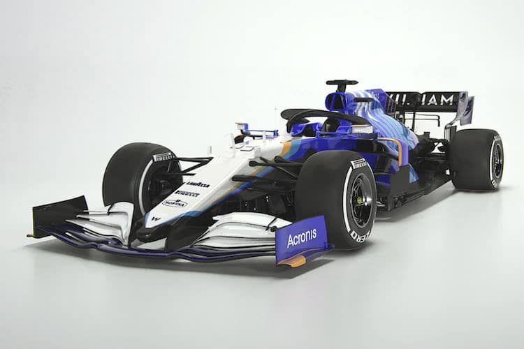 Am Williams FW43B-Mercedes werden schon früh die ersten Weiterentwicklungen zu sehen sein