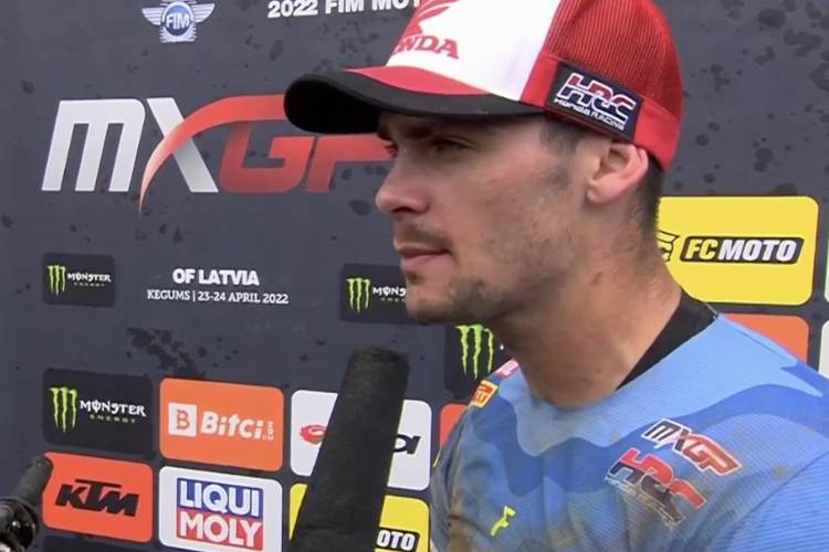 Tim Gajser gewann den ersten MXGP-Lauf in Kegums