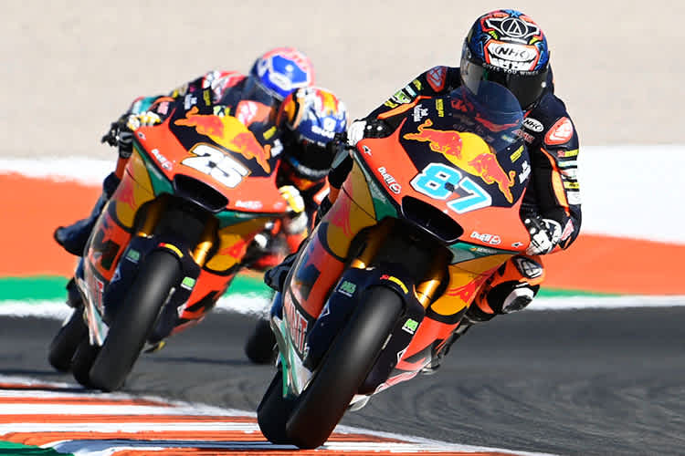 Die Moto2-Asse Remy Garder (87) und Raúl Fernández (25) steigen in die MotoGP auf