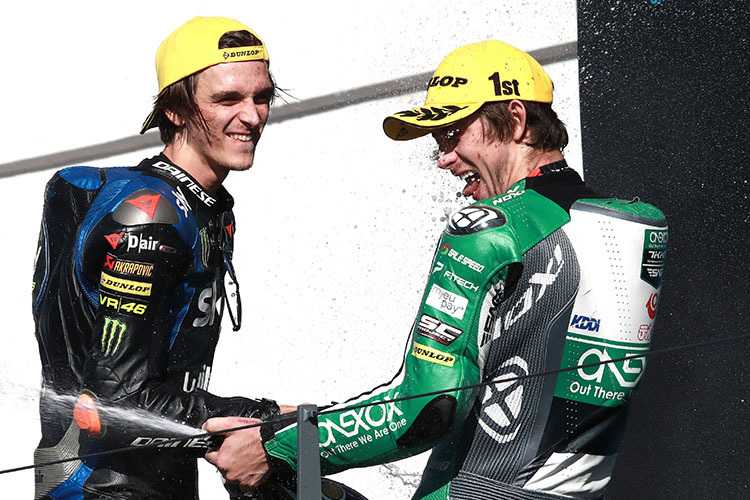 Remy Gardner (re.) mit Luca Marini