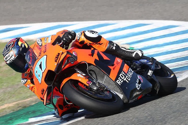 Remy Gardner auf der Tech3-KTM RC16 in Jerez