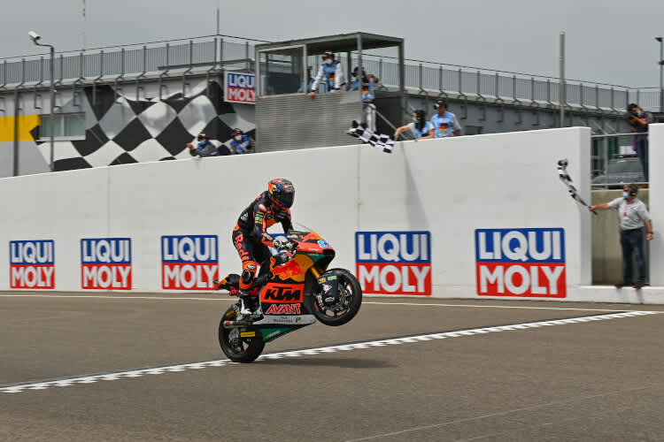 Remy Gardner gewann ein einsames Moto2-Rennen