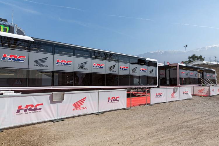 Der neue HRC-Auftritt im MXGP-Paddock
