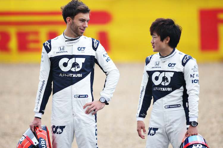 Pierre Gasly und Yuki Tsunoda