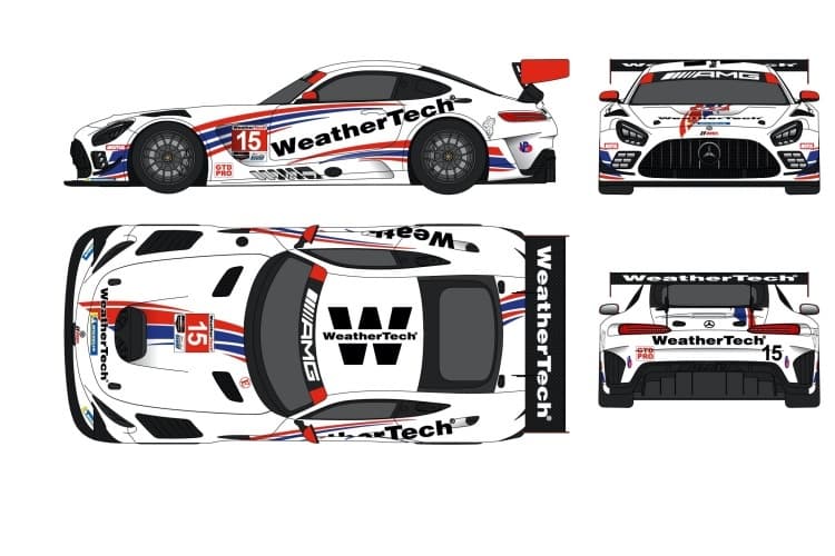 So soll der zweite Mercedes-AMG GT3 von WeatherTech aussehen
