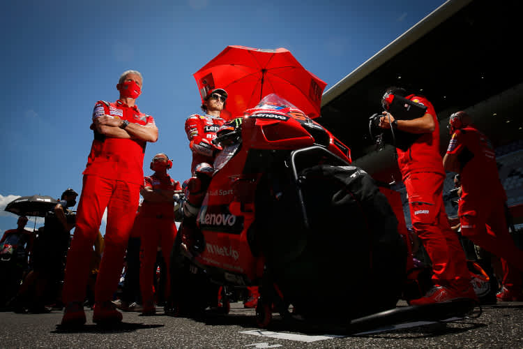Vor dem Start: Pecco Bagnaia