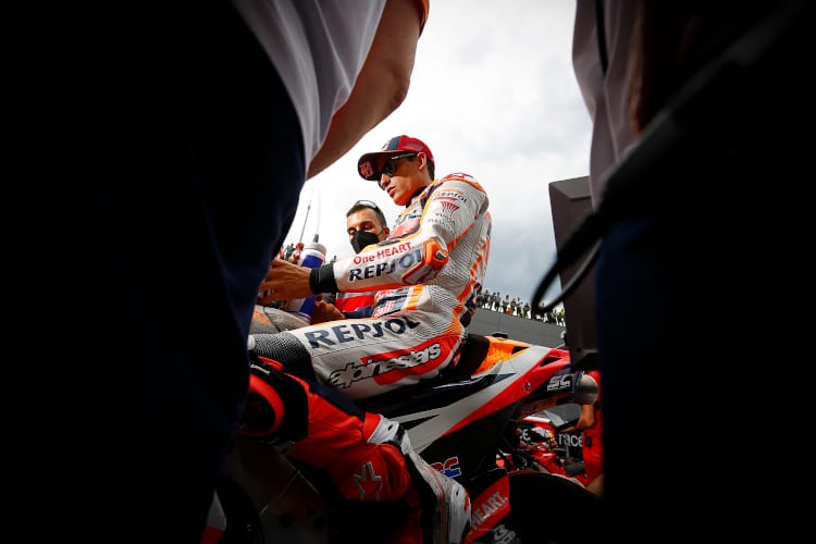 Voller Fokus bei Marc Márquez 