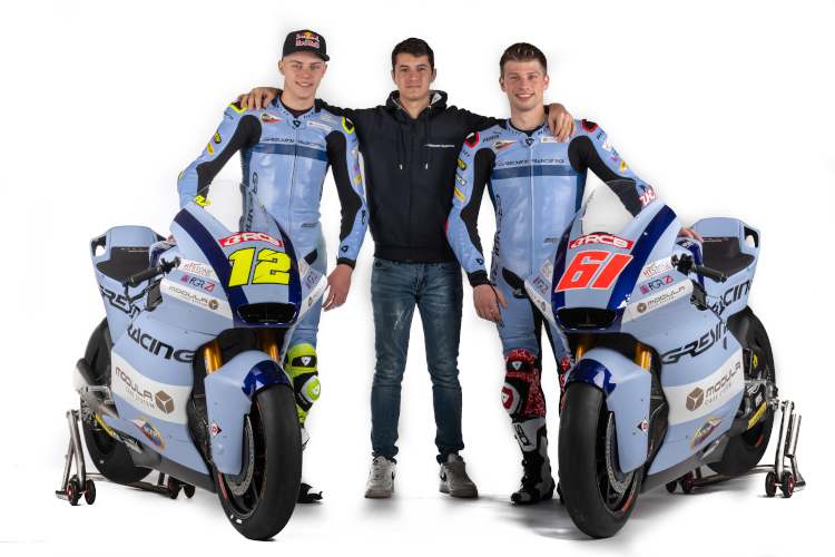 Filip Salac, Luca Gresini und Alessandro Zaccone