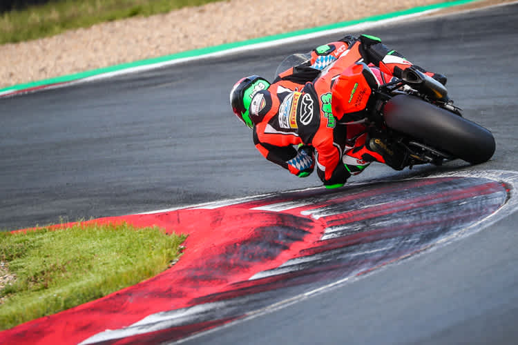 Luca Grünwald auf der Kiefer-BMW