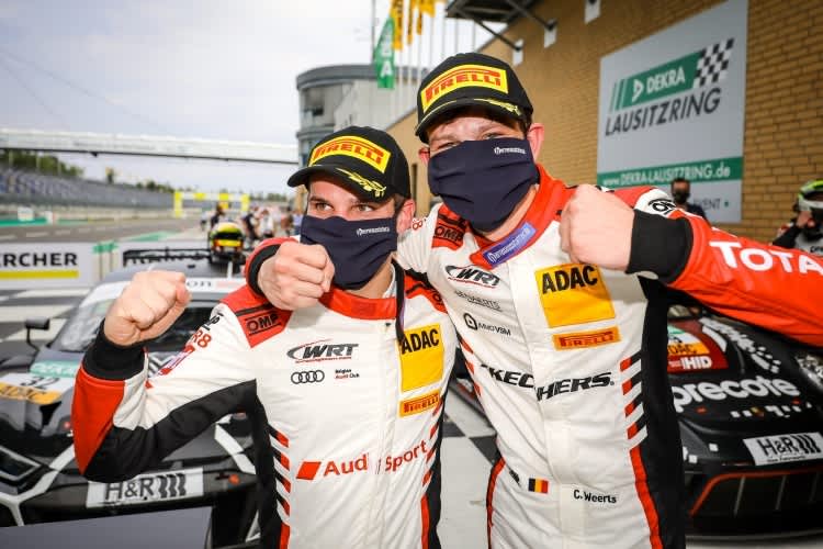 Bilden auch 2021 im ADAC GT Masters ein Duo: Dries Vanthoor (li.) und Charles Weerts