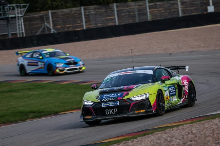 Bestzeit im zweiten freien Training auf dem Sachsenring für den Audi R8 LMS GT4 von T3-HRT-Motorsport