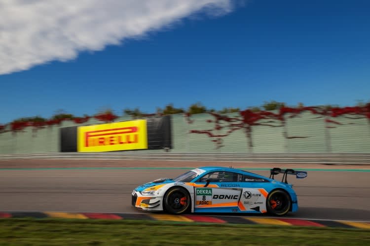 Der Audi R8 LMS von Rutronik Racing auf dem Sachsenring