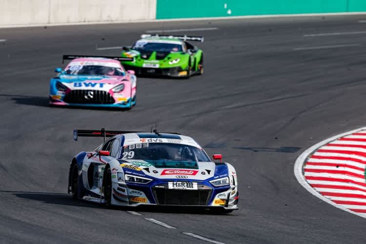 Der Audi R8 LMS von Ricardo Feller und Christopher Mies auf dem Lausitzring