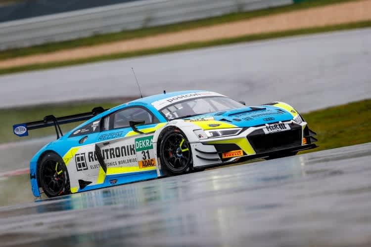 Der Audi R8 LMS von Rutronik Racing auf dem Lausitzring