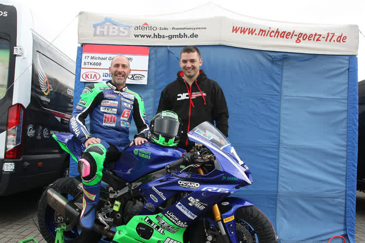 Michale Götz (li.) will wieder IDM Superstock 600 fahren