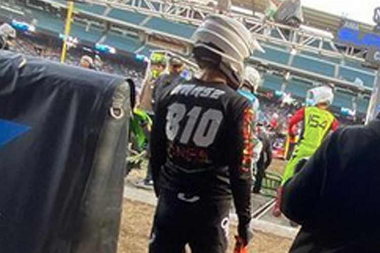 Kai Haase im Angel Stadium von Anaheim