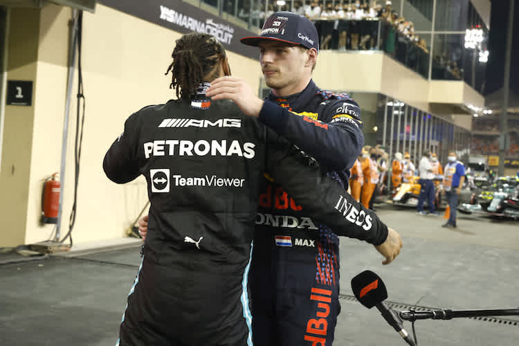Max Verstappen setzte Lewis Hamilton am Ende unter Druck – allerdings ohne Erfolg