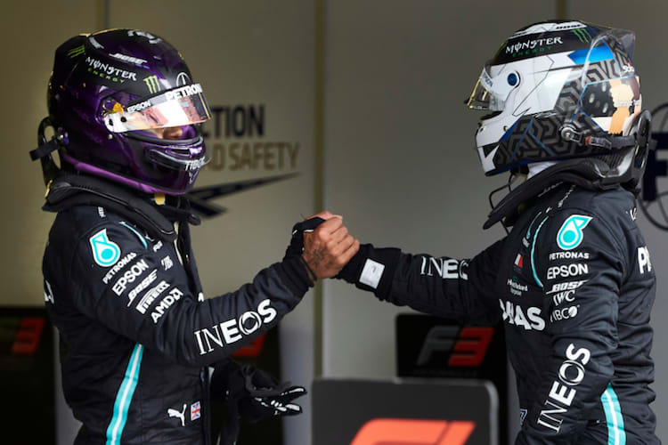 Lewis Hamilton und Valtteri Bottas