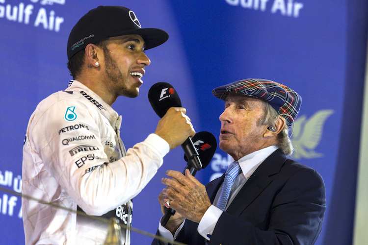 Lewis Hamilton und Sir Jackie Stewart