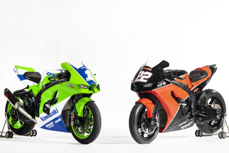 So sehen die Kawasaki ZX-10RR von Jonathan Rea und Alex Lowes in San Juan aus