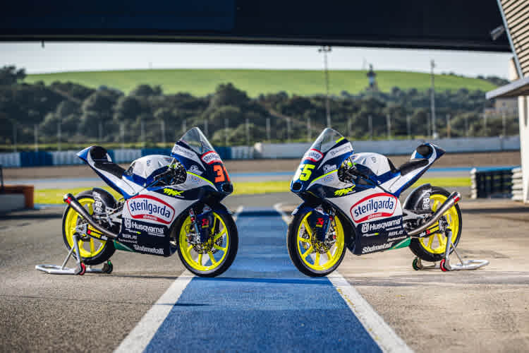 Die Husqvarna FR 250 GP von Adrian Fernandez und Romano Fenati	