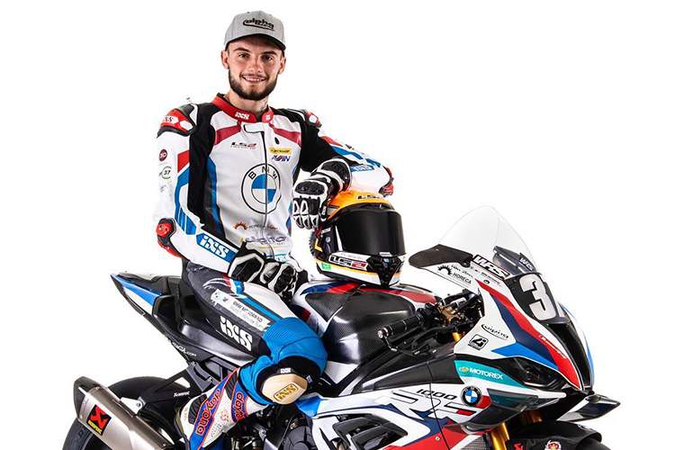 Ilya Mikhalchik auf der Werks-BMW